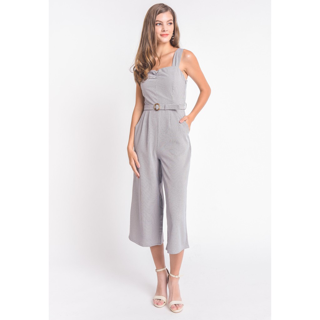 Lzzie Lilo Jumpsuit - Checked And Black