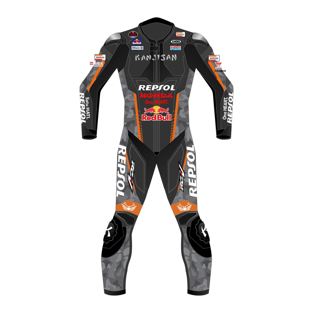 Redbull Honda Repsol Motorcycle Race Leather Suit Full Safety And Protective Motorbike Racing Suit