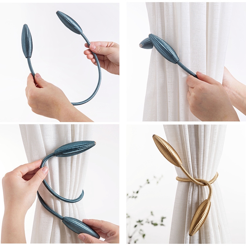 1pc Curtain Tiebacks Tie Olive Holdbacks Decorative Holder Buckle