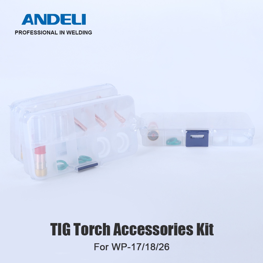 ANDELI Pyrex Glass Cup 12PCS TIG Welding Torch Accessories Kit For WP-17//18//26