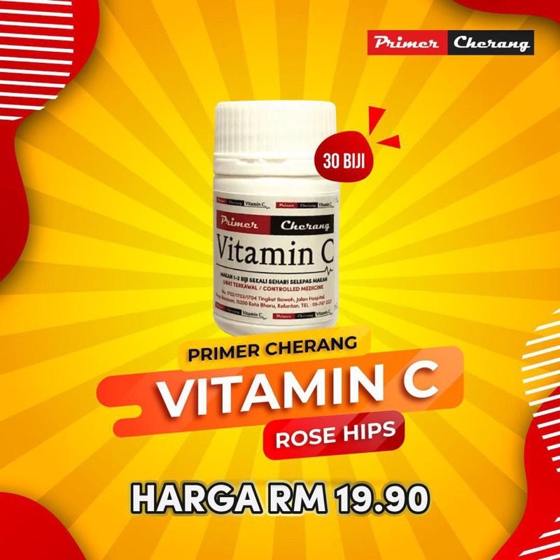 [HQ] ORIGINAL KLINIK PRIMER CHERANG VIT C ROSE HQ 500MG Shopee Malaysia