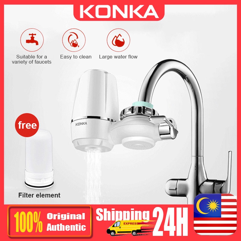 KONKA Water Tap Filter Purifier With Filter Element Replaceable Faucet Filter Kitchen Water Purifier Penapis Air 净水器 滤水器