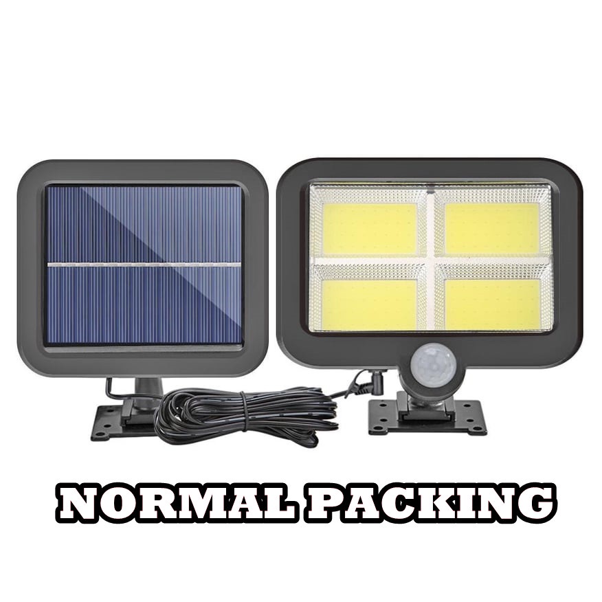shopee: 128 LED COB PIR Security Split Portable Motion Sensor Solar Powered Wall Light for Outdoor Solar Panel (0:1:PACKING :NORMAL PACKING;:::)