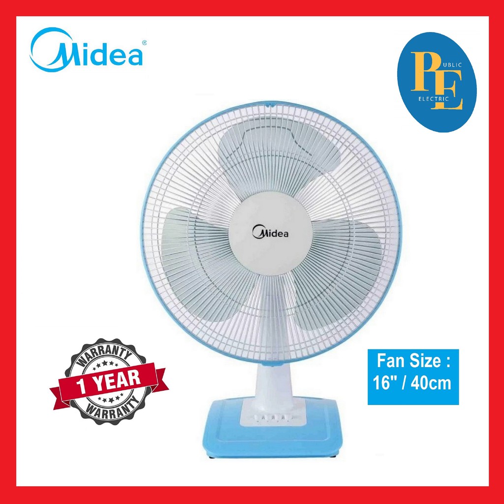 Midea Electric Table Fan 16 40cm Mf 16ft17nb Shopee Malaysia