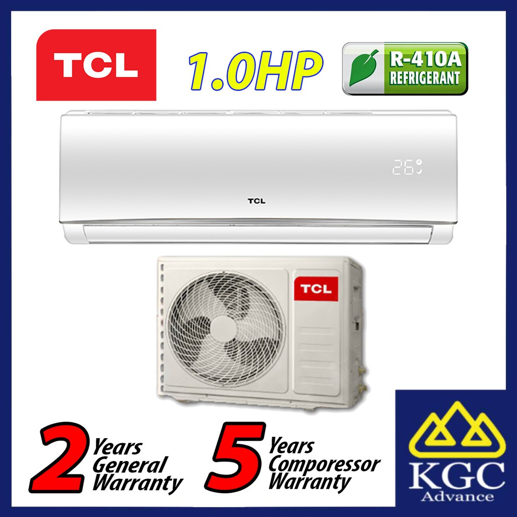 Tcl Non Inverter Wall Mounted Air Conditioner 10hp Tac 09csaxa61 Shopee Malaysia 0034