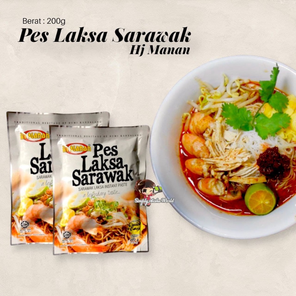 Pre Raya Sales Pes Laksa Sarawak Hj Manan Original Sarawak Shopee Malaysia