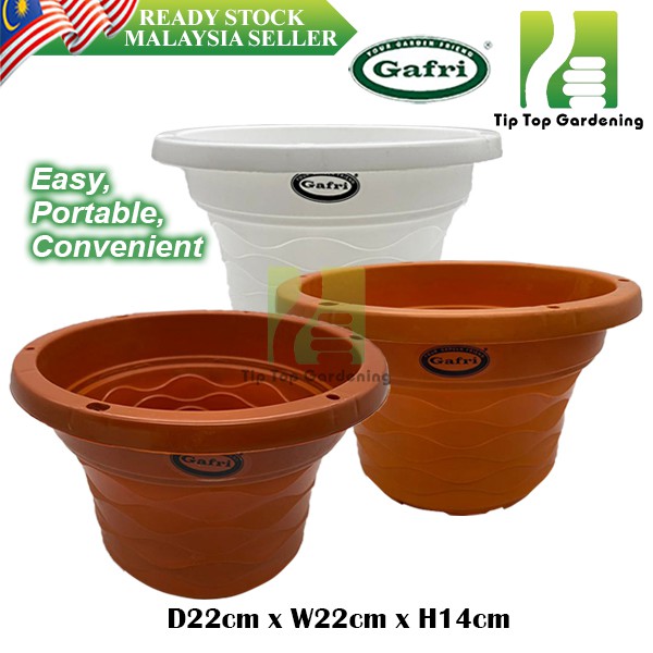  DIAMETER  22 CM  GAFRI GHP 222 HANGING PLASTIC FLOWER POT  