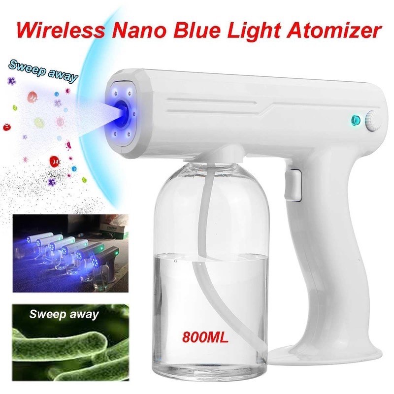 [从零开食]Nano USB Spray Gun Alcohol Sprayer Blue Light Nano Steam