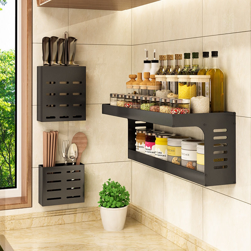 2Tier Spice Rack Condiments Organizer Hanging Kitchen Organizer