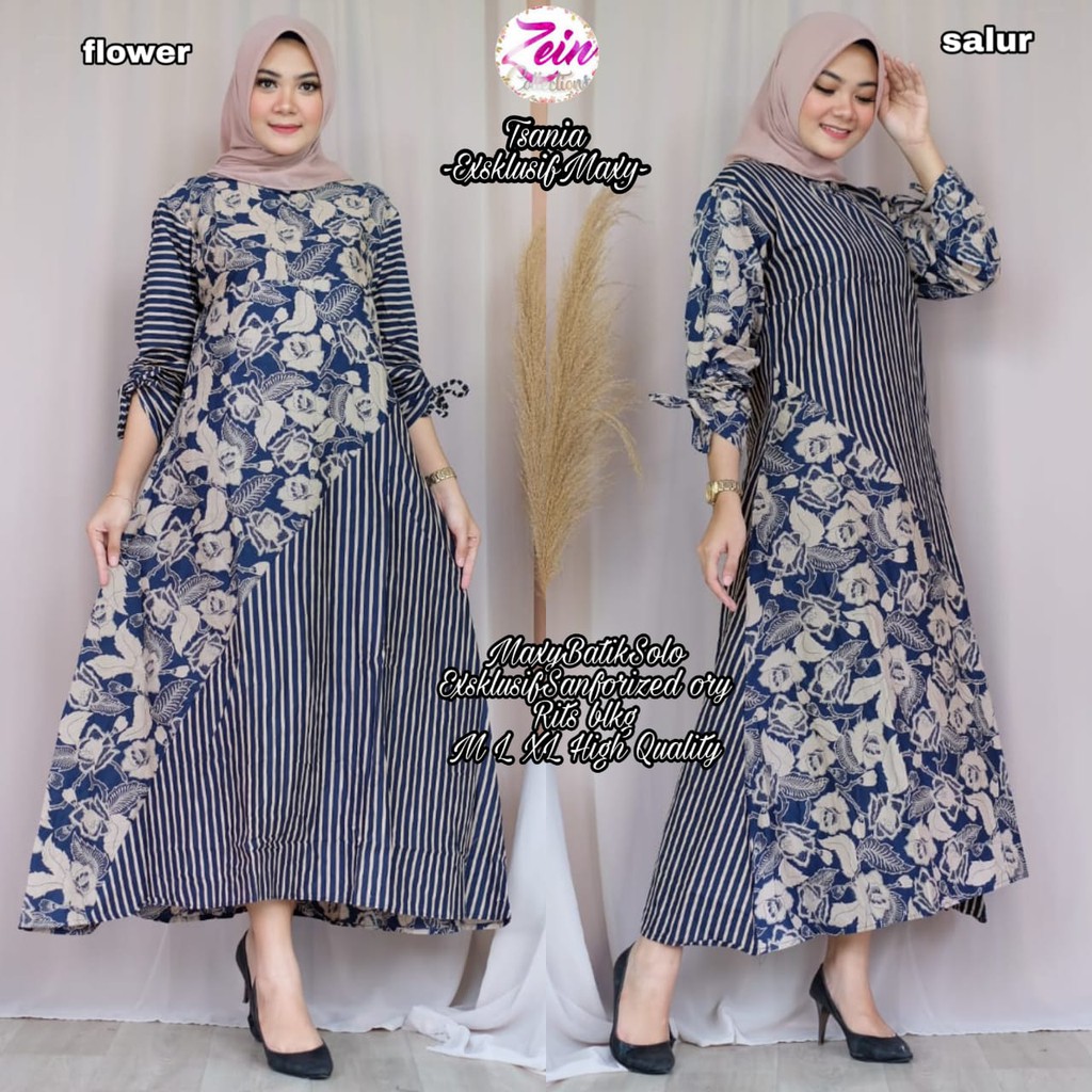 Tsania ORI ZEIN Batik Dress Gamis Batik Primisima Cotton Tsania ORI ZEIN Batik Dress Gamis Batik Primisima Cotton