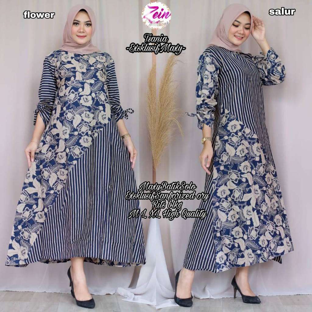 Tsania ORI ZEIN Batik  Dress Gamis  Batik  Primisima Cotton 