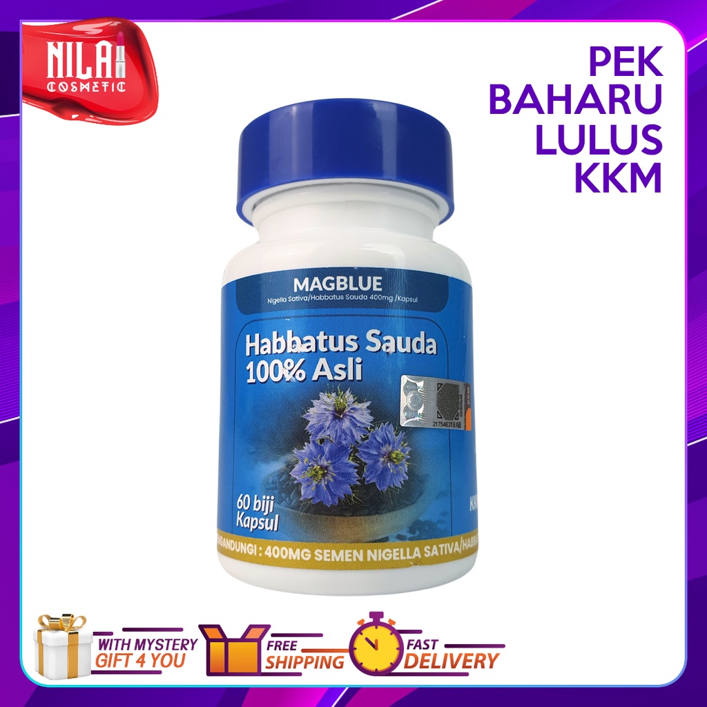 Habbatus Sauda Original Magic Blue / Magblue Capsule Premium Makanan