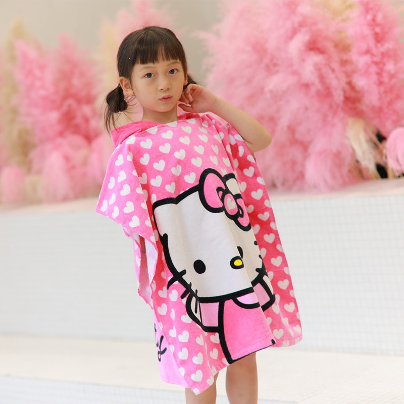 hello kitty hooded towel