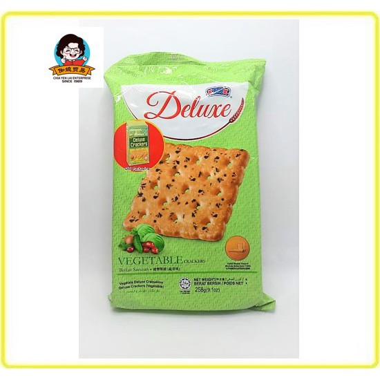 Hup Seng Deluxe Crackers Vegetable Biskut Sayur Hup Seng Biskut Sayur Hup Seng 蔬菜味饼干 菜饼 258g
