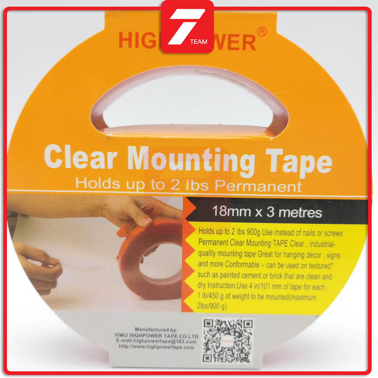 Wall Mounting Tape Multipurpose Double Sided Mounting Hanging Mirror Tape 18mm X 3meter Shopee Malaysia