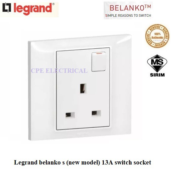 NEW MODEL! Legrand Belanko 13A Switch Socket Outlet Shopee Malaysia