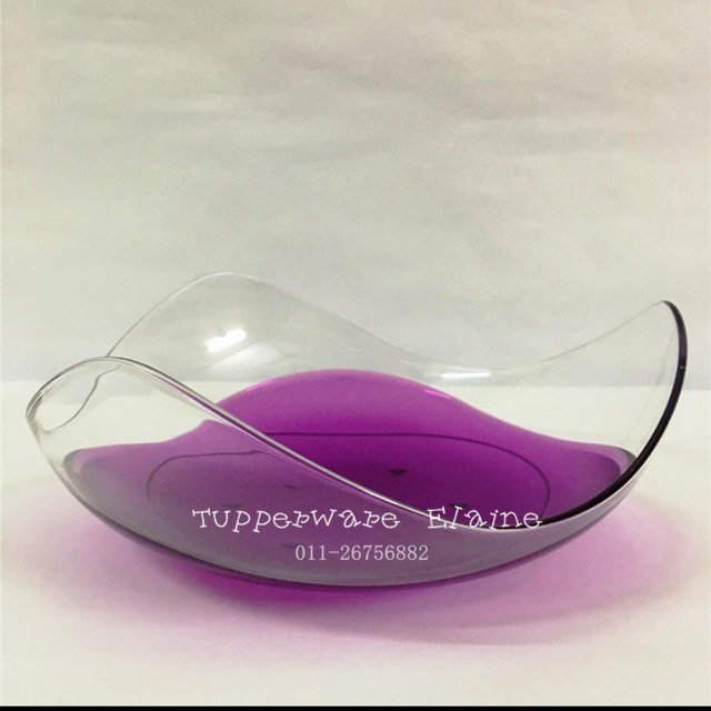 [TUPPERWARE] Elegancia Cake / Fruits server purple