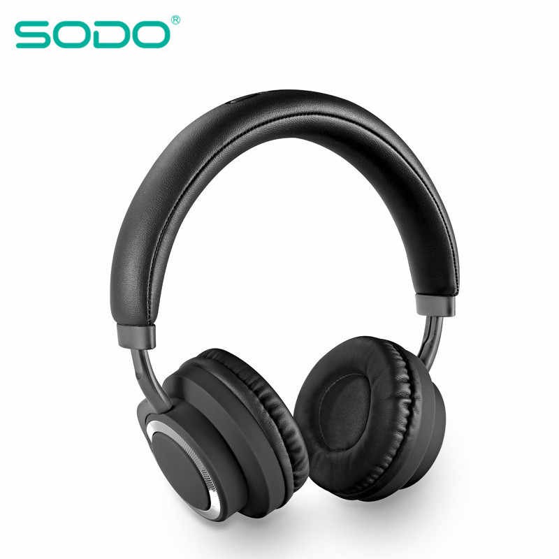 SODO SD-1005 Bluetooth Headphone On-Ear Wired Wireless Headphones Foldable Bluetooth 5.0 Stereo Headset with Mic Support