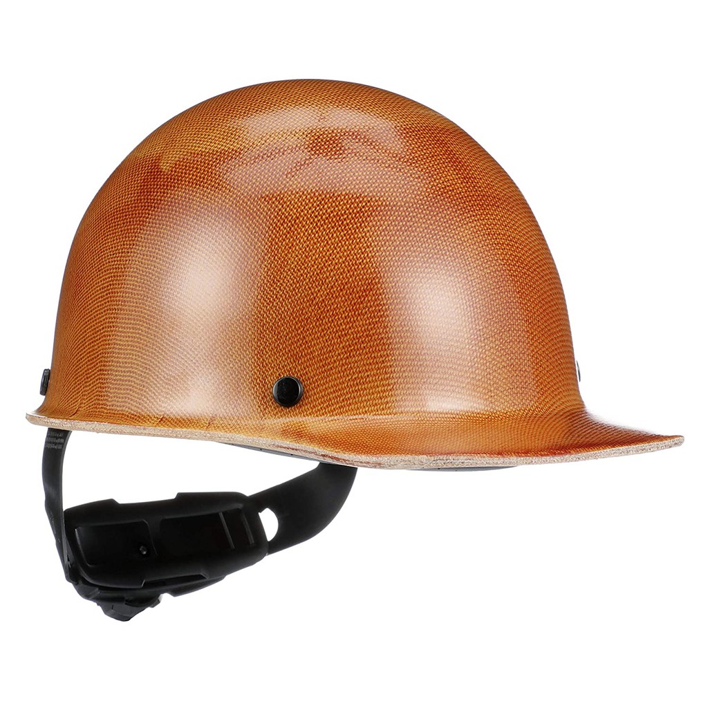 MSA Tan Skullgard Phenolic Cap Style Hard Hat With Ratchet4 Point