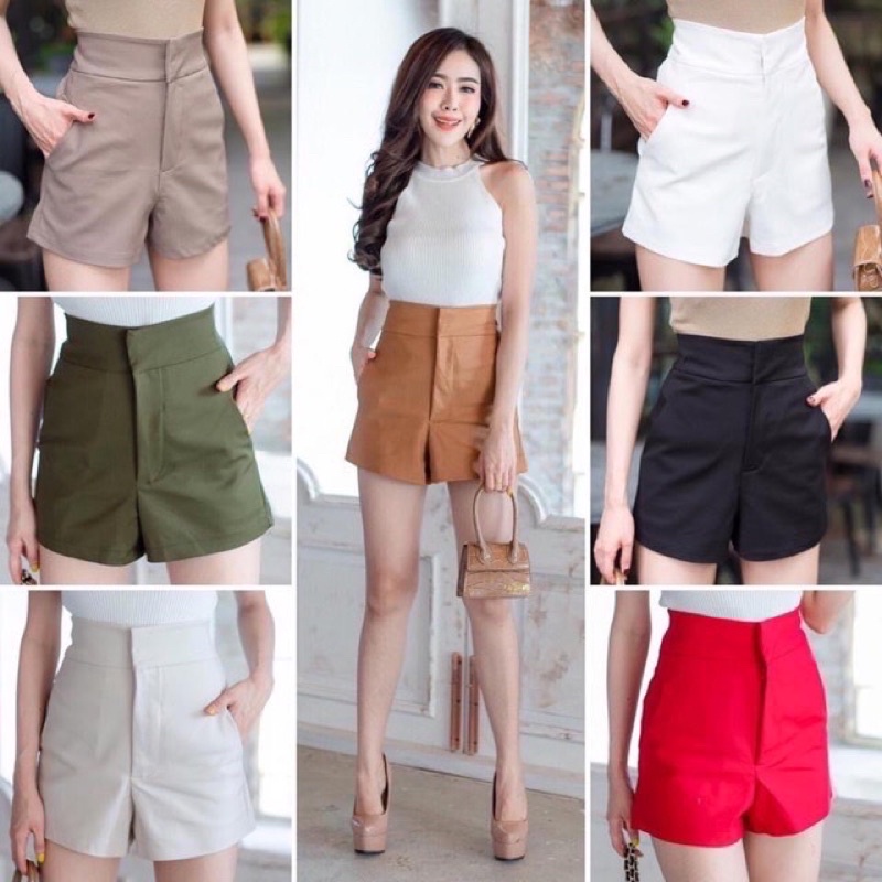 HighWaisted Shorts HighEdged Hanako Fabric. Shopee Malaysia