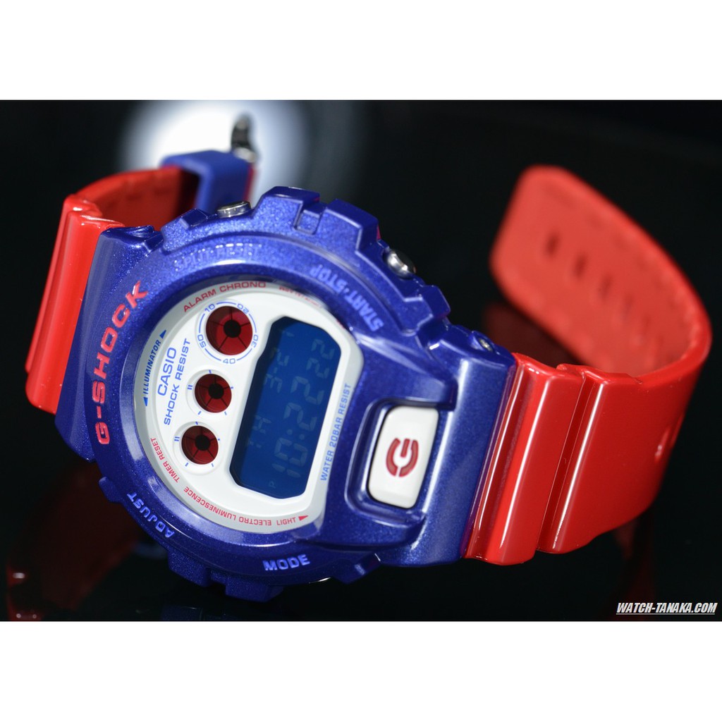 g shock blue and red