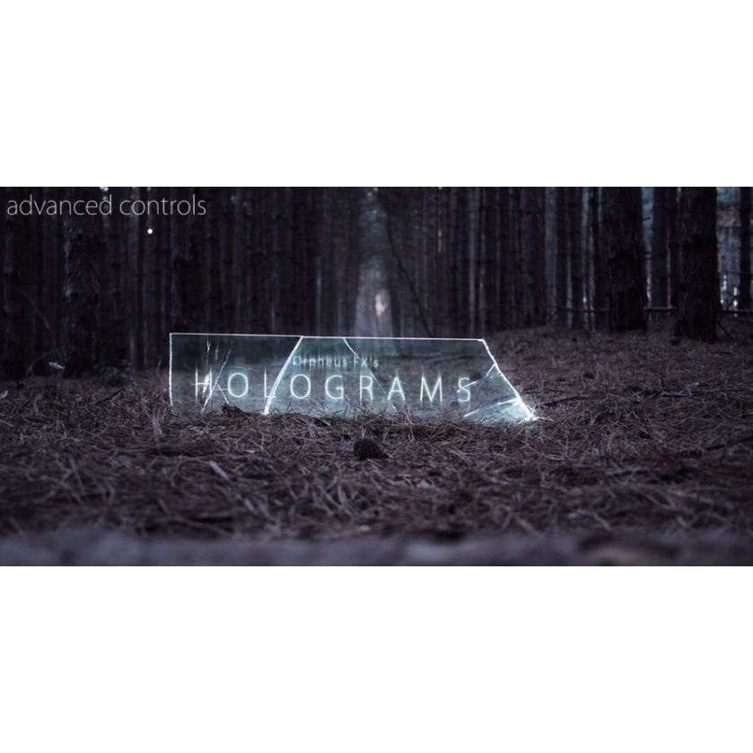 holograms titles opener after effects template free download