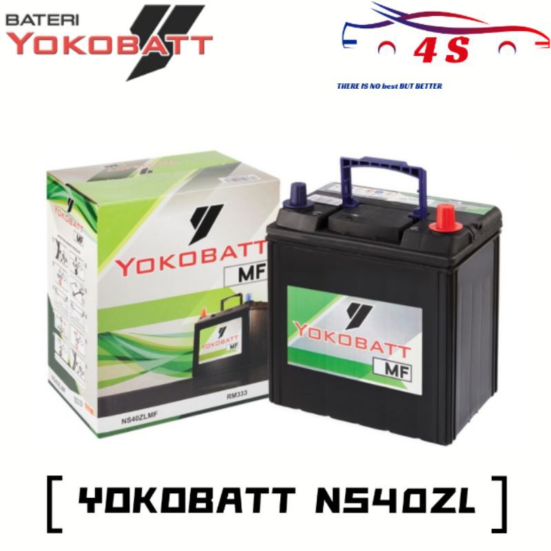 Buy Bateri Kereta NS40ZL YOKOBATT MF by YOKOHAMA - Car Battery 