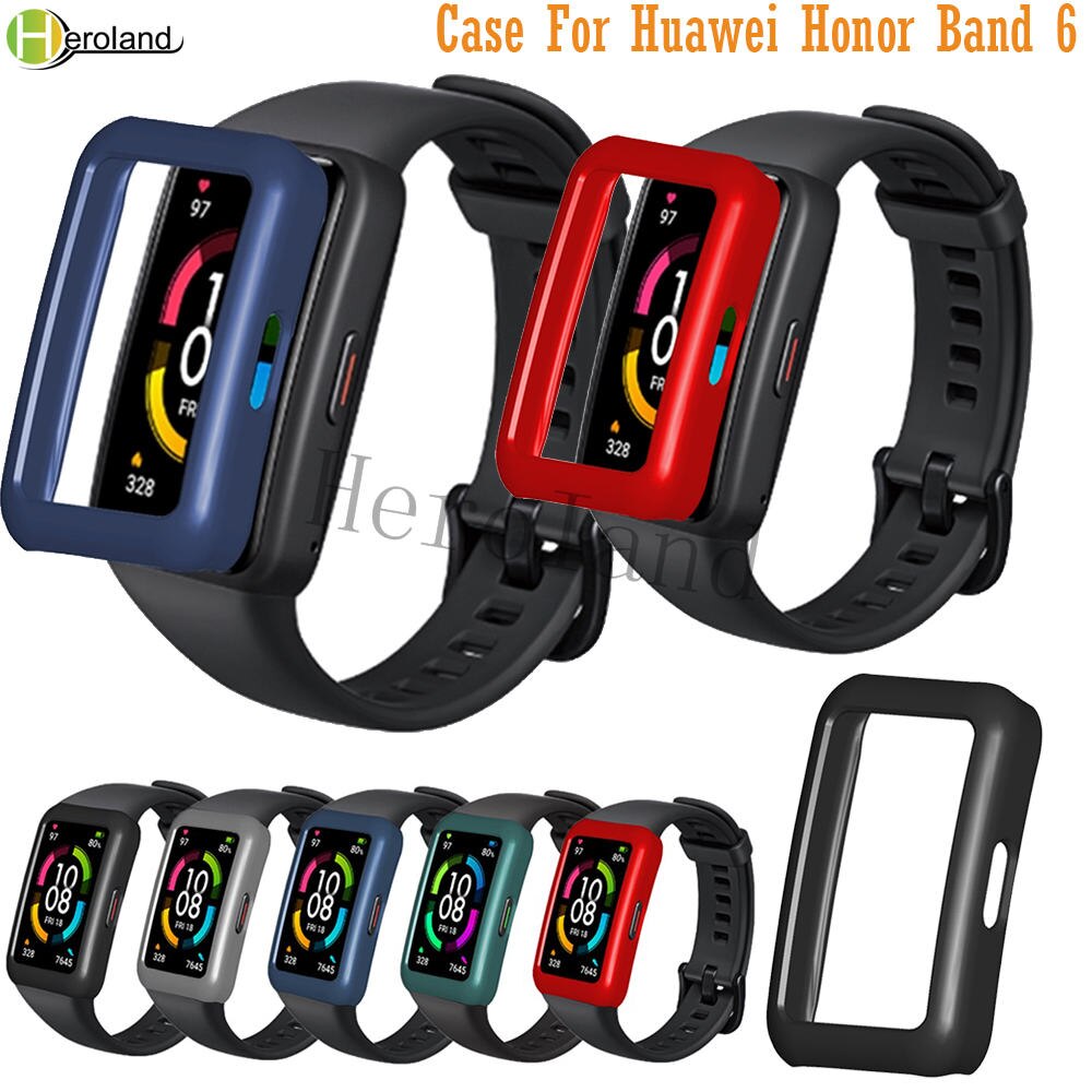 Clear Pc Hard Watch Protector Case Cover For Huawei Honor Band 6 Huawei Band 6 Smartwatch Cases Protective Frame Shell Bumper Shopee Malaysia