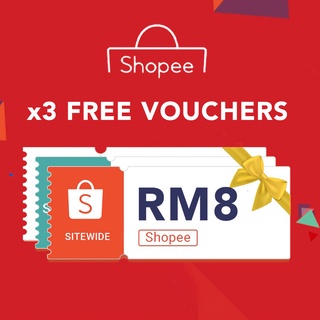 ［Extra 3 Vouchers! ] 8 x RM8 FREE CASH VOUCHER