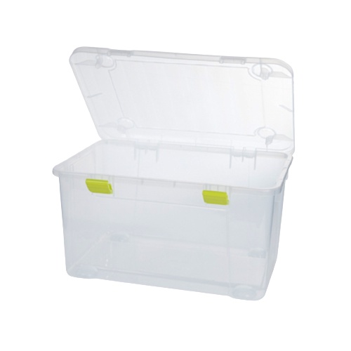 [QUALITY GOODS] TRANSPARENT STORAGE BOX WITH WHEEL/ 80 LITRE BIG STORAGE BOX/ MULTIPURPOSE