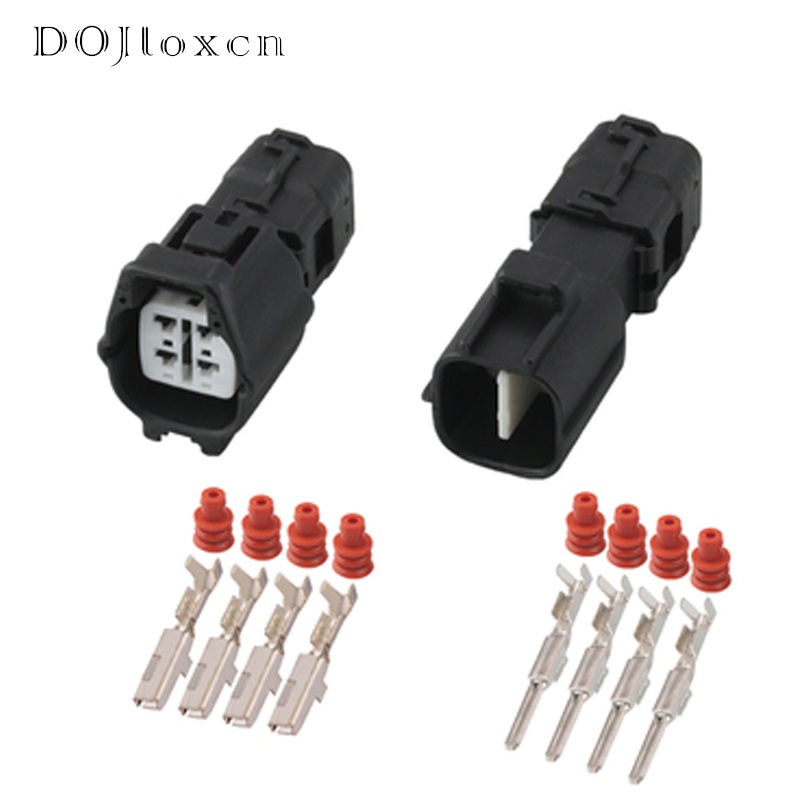 Multi Essential 1 Set 4 Pin Sumitomo TS Rear Pedal Oxygen Sensor Wiring Plug Male Female Black Connector Suzuki Toyot... - Image 3