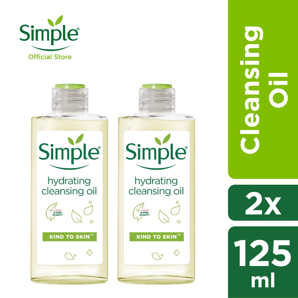 Simple Hydrating Cleansing Oil 125ml x 2