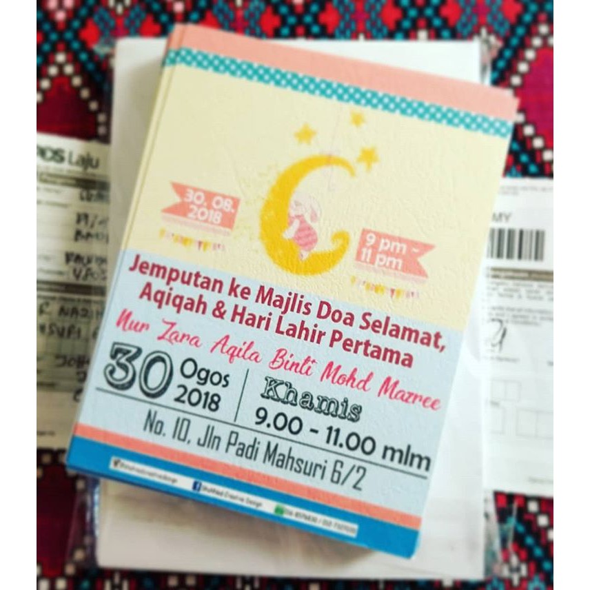 Kad jemputan Birthday party Invitation Card 50pcs | Shopee Malaysia