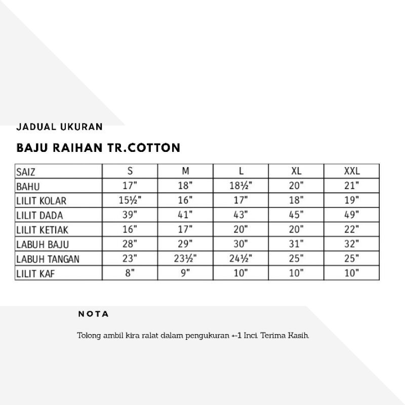 Baju Raihan Ala Kemeja Cotton Dewasa Shopee Malaysia