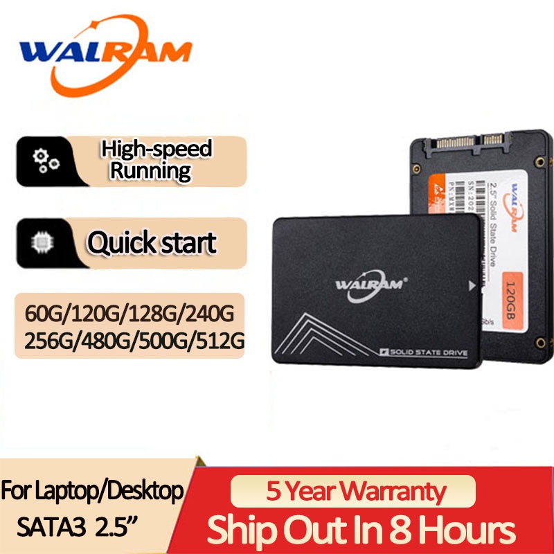 Walram SSD 120GB 240GB 500GB 128GB 1TB SATAIII solid state drive laptop ...