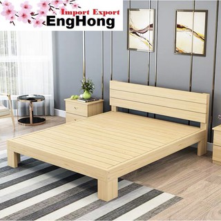 EngHong Double Bed, Queen Bed/ Single Bed, Australia PINE WOOD Bed