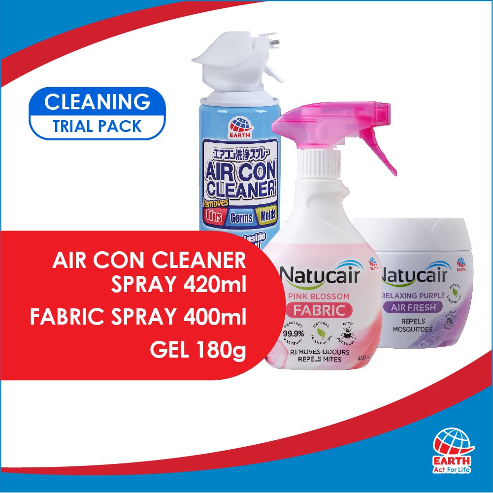 Cleaning Trial Pack [Air Con Cleaner Spray, Natucair Fabric Spray