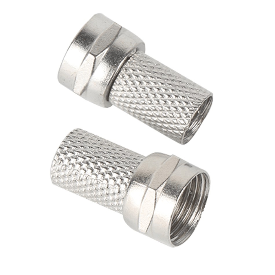 Tungfull New Copper Twist On RG6 F Type Coaxial Cable Connector Plugs