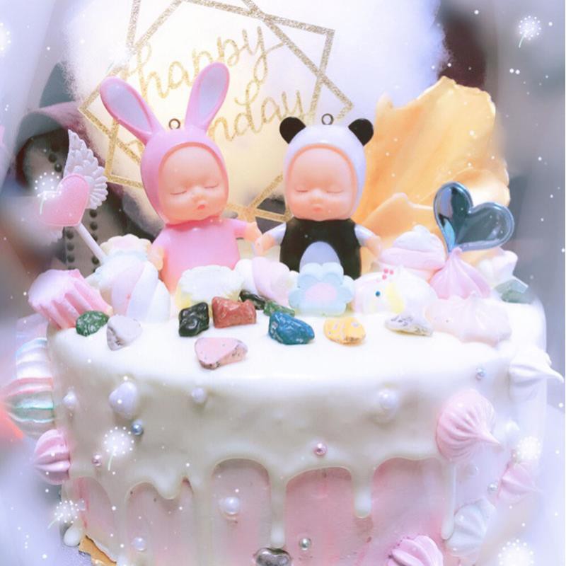 Cake Decoration Ornaments Sleep Cake Decoration Sweet Dolls