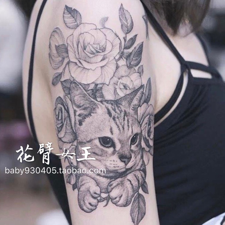 熱賣推薦 花臂少女tattoo W班诺全臂骷髅艺伎浮世绘动物纹身贴 Shopee Malaysia