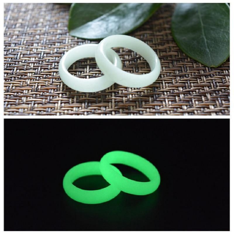 Batu Geliga Ular Bercahaya Cincin Couple Batu Fosfor Glow In The Dark Rings 夜光石戒指 Luminous Ring