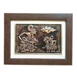 Painting Arising 3d Relief Wayang Punakawan Materials Fiberglass Size 33x25 Cm Home Decoration Shopee Malaysia