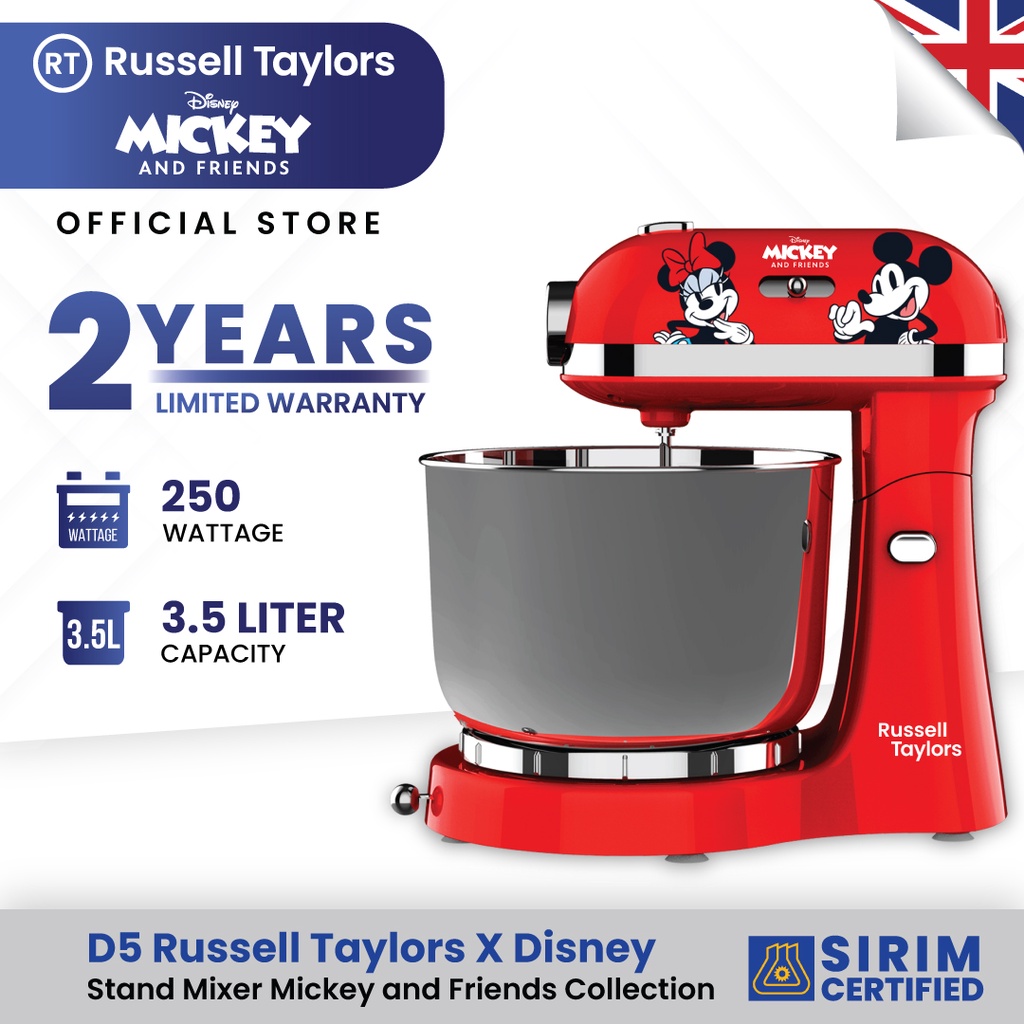 Russell Taylors x Disney Mickey And Friends Stand Mixer Cake Kitchen Blender (3.5L) D5