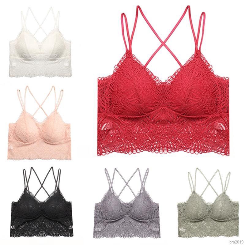 Lady Sheer Lace Bra Wireless Cup Non Padded Full Coverage Lingerie Brassiere Efg Clothes Shoes