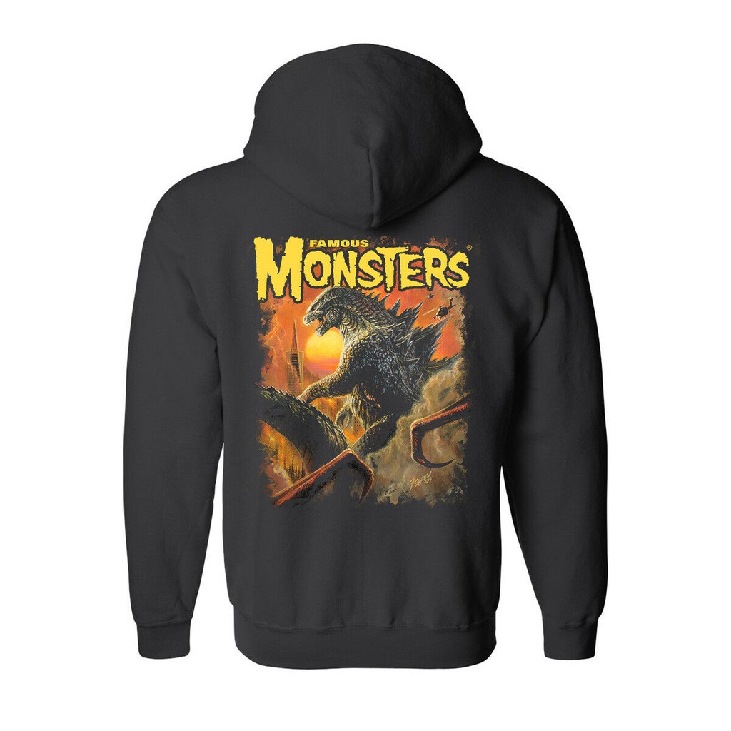 godzilla zip hoodie