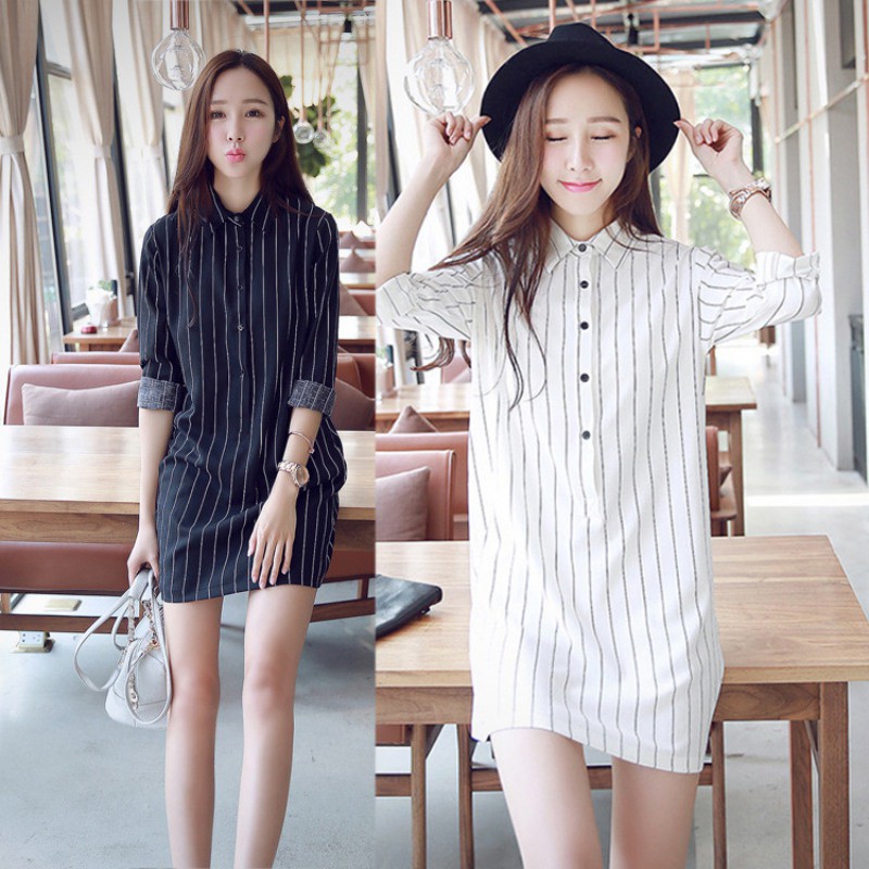 casual shirt dress with pockets