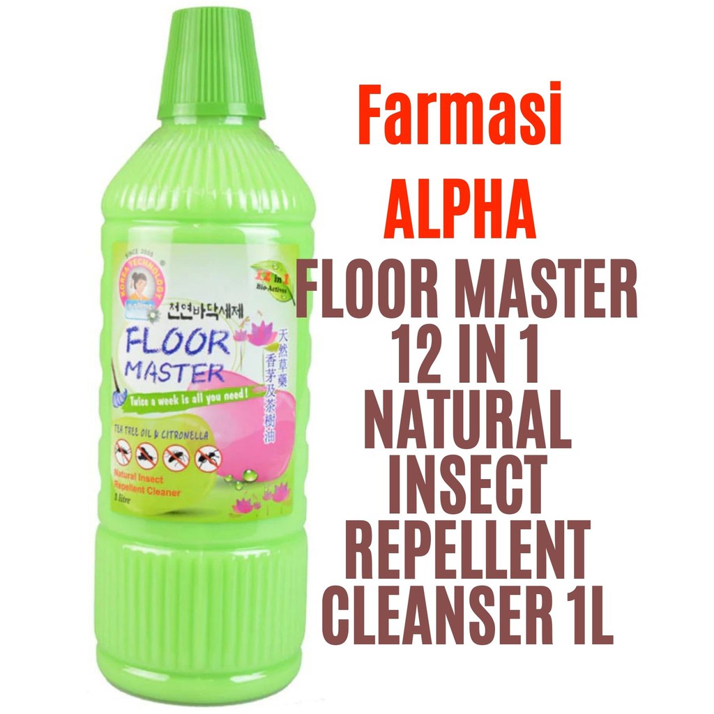 [Ready Stock] YSlimz Floor master 12 in 1 Natural Insect Repellent Cleaner 1L Shopee Malaysia