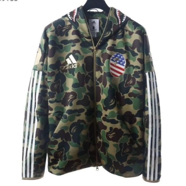 bape adidas sb shark hoodie