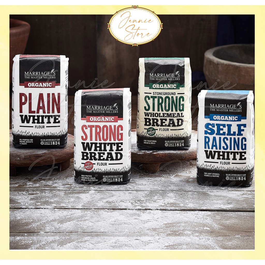 Marriages Organic Flour Strong Wholemeal Breadstrong White Bread