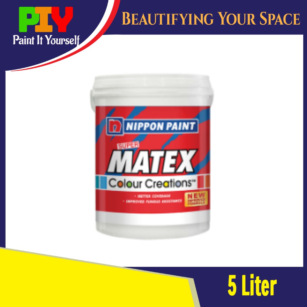 Nippon Paint Super Matex Interior Wall Paint 5L / Cat Dalam Dinding ...